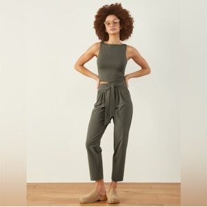 ADAY Easy Days Staight Leg Pants In Forest Size M